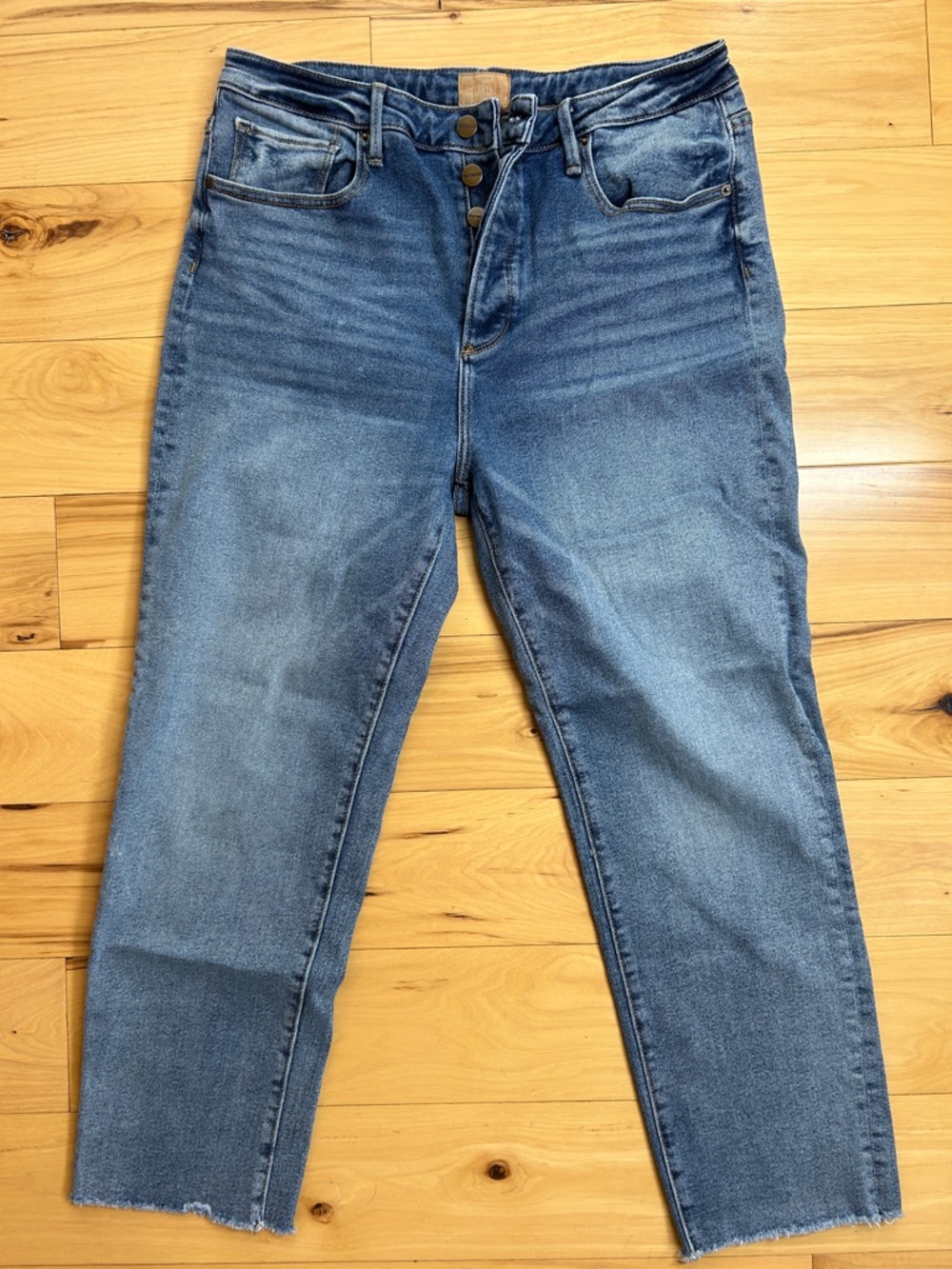 DRIFTWOOD Meg Cropped Straight-Leg Stretchy Jeans | Size 31